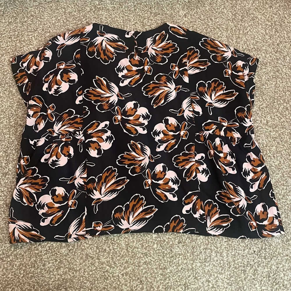 Madewell Floral Short Sleeve Blouse - Picture 2 of 5